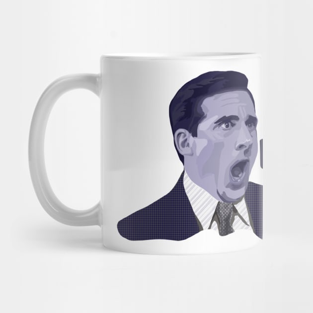 Michael Scott Yelling No! by MamaODea